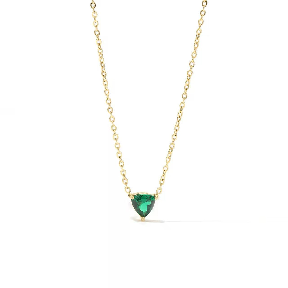 Emerald heart pendant