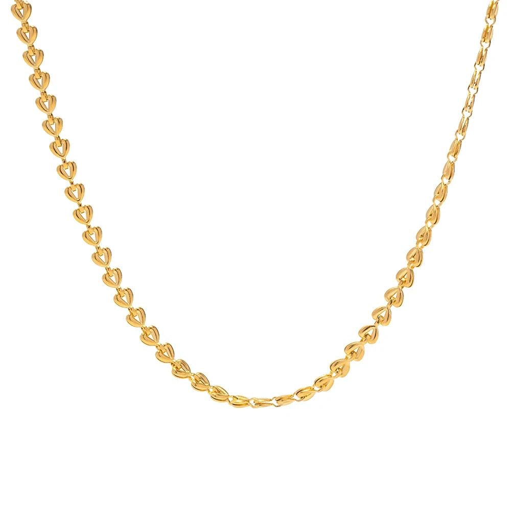 Sweetheart gold necklace
